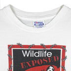 Vintage (Hanes) - Wildlife Exposed Virginia Museum Single Stitch T-Shirt 1991 Large in white