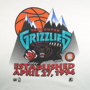 Starter - Vancouver Grizzlies Basketball Single Stitch T-Shirt 1994 Large Vintage Retro Basketball