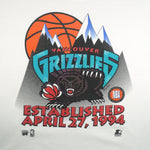 Starter - Vancouver Grizzlies Basketball Single Stitch T-Shirt 1994 Large Vintage Retro Basketball