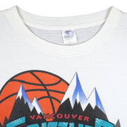 Starter - Vancouver Grizzlies Basketball Single Stitch T-Shirt 1994 Large Vintage Retro Basketball