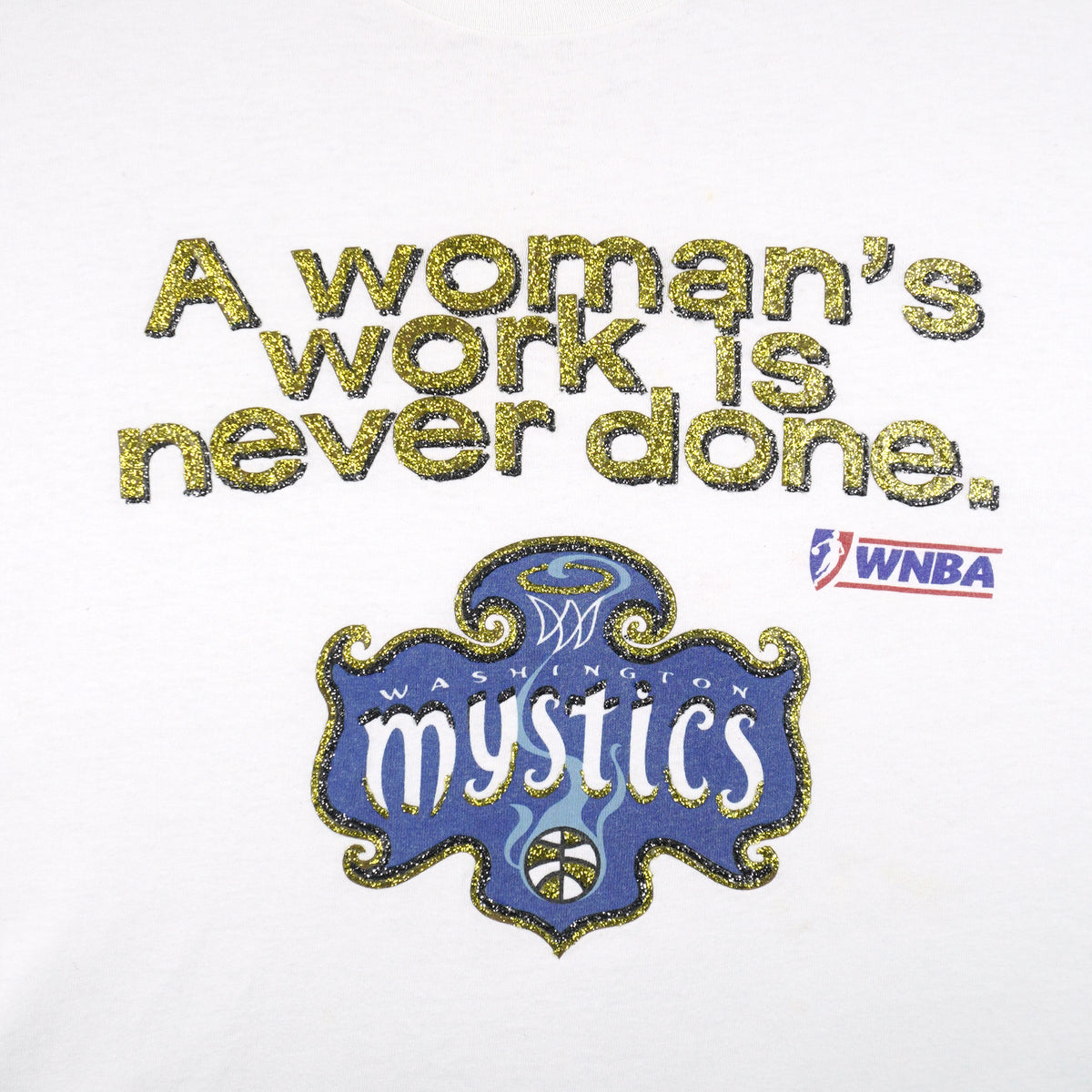 Champion - WNBA Washington Mystics T-Shirt 1990s Large Vintage Retro Basketball