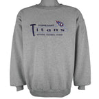 NFL (Logo Athletic) - Tennessee Titans Embroidered Crew Neck Sweatshirt 1990s X-Large Vintage Retro Football