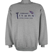 NFL (Logo Athletic) - Tennessee Titans Embroidered Crew Neck Sweatshirt 1990s X-Large Vintage Retro Football