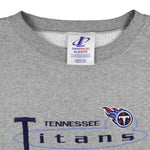 NFL (Logo Athletic) - Tennessee Titans Embroidered Crew Neck Sweatshirt 1990s X-Large Vintage Retro Football