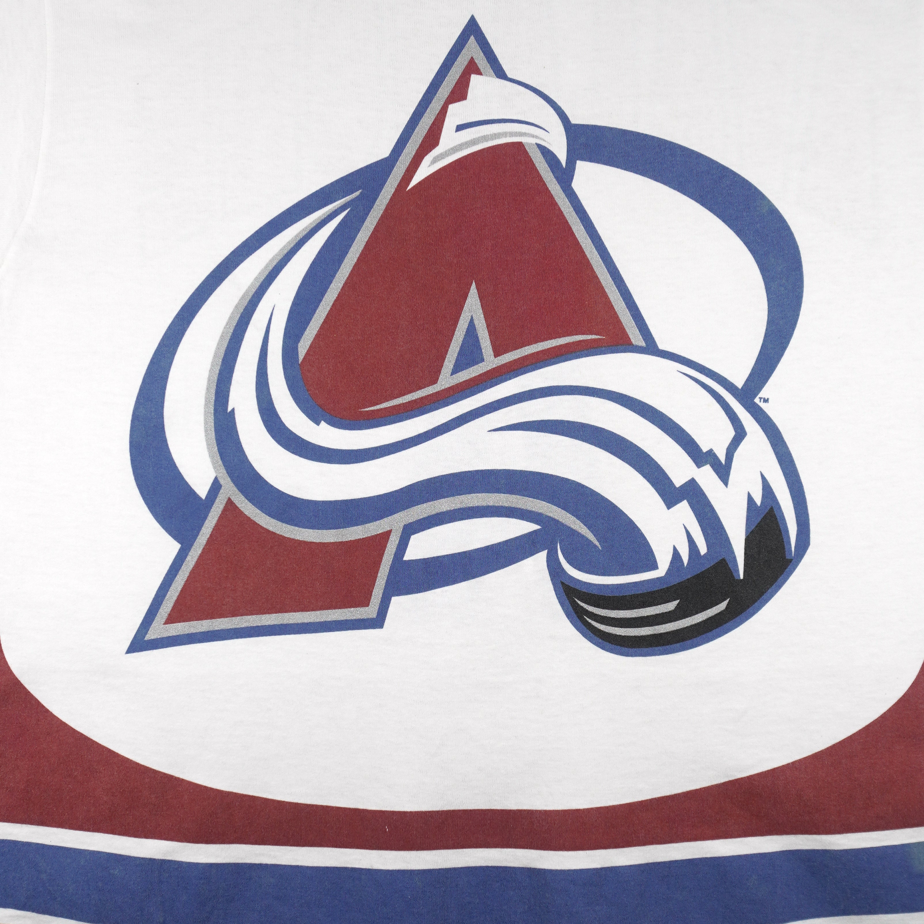 NHL (Pro Player) - Colorado Avalanche T-Shirt 1990s Large Vintage Retro Hockey