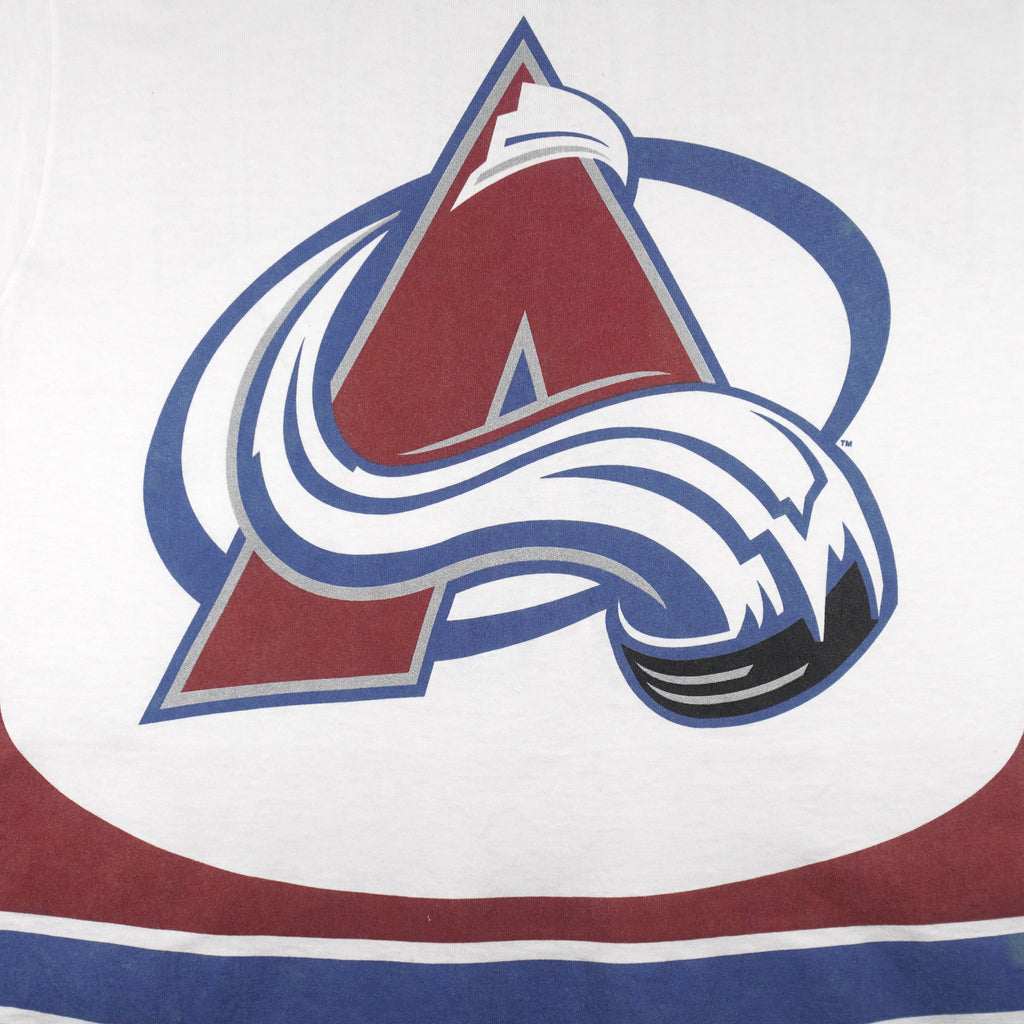 NHL (Pro Player) - Colorado Avalanche T-Shirt 1990s Large Vintage Retro Hockey