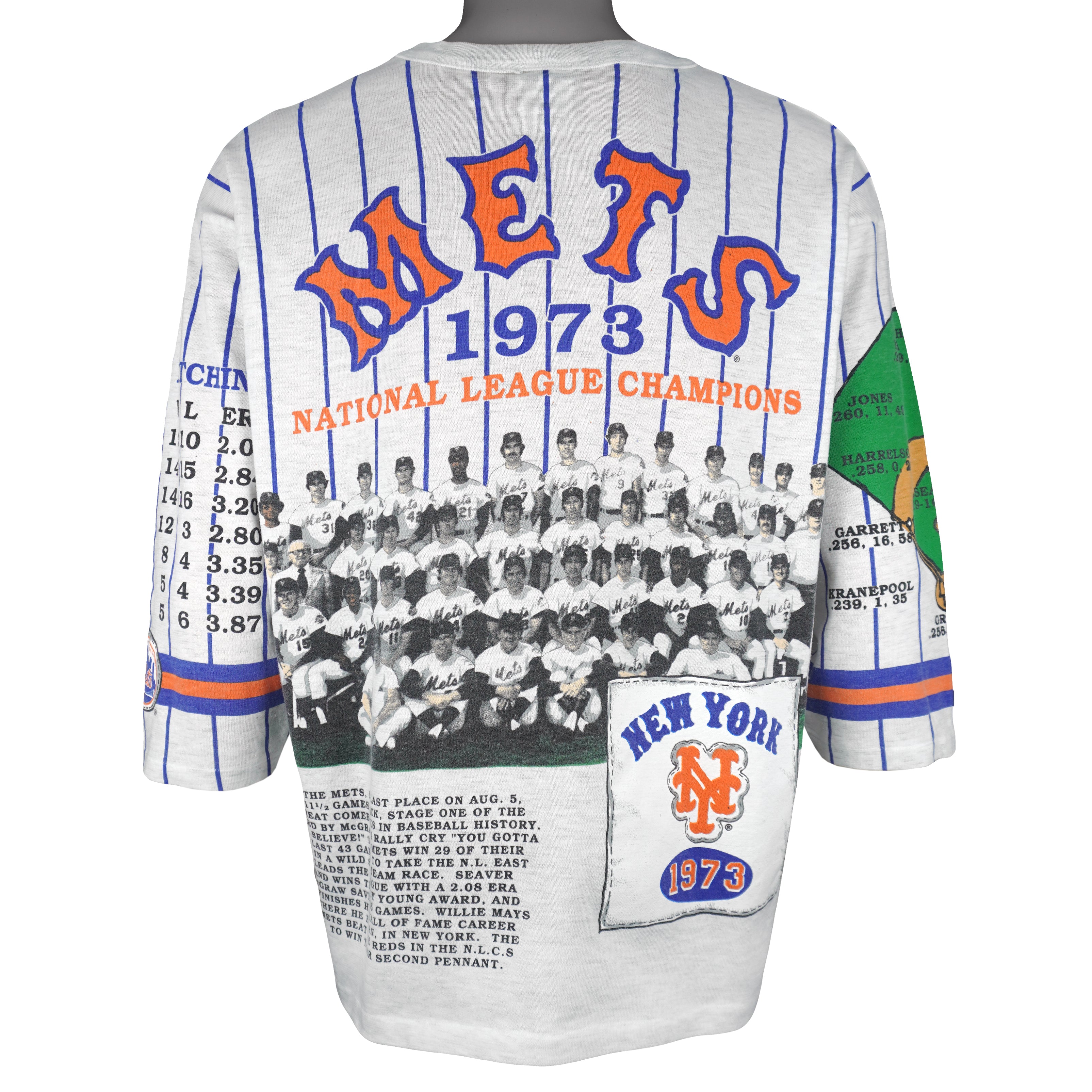 MLB (Long Gone) - New York Mets Baseball Jersey 1991 X-Large Vintage Retro Baseball