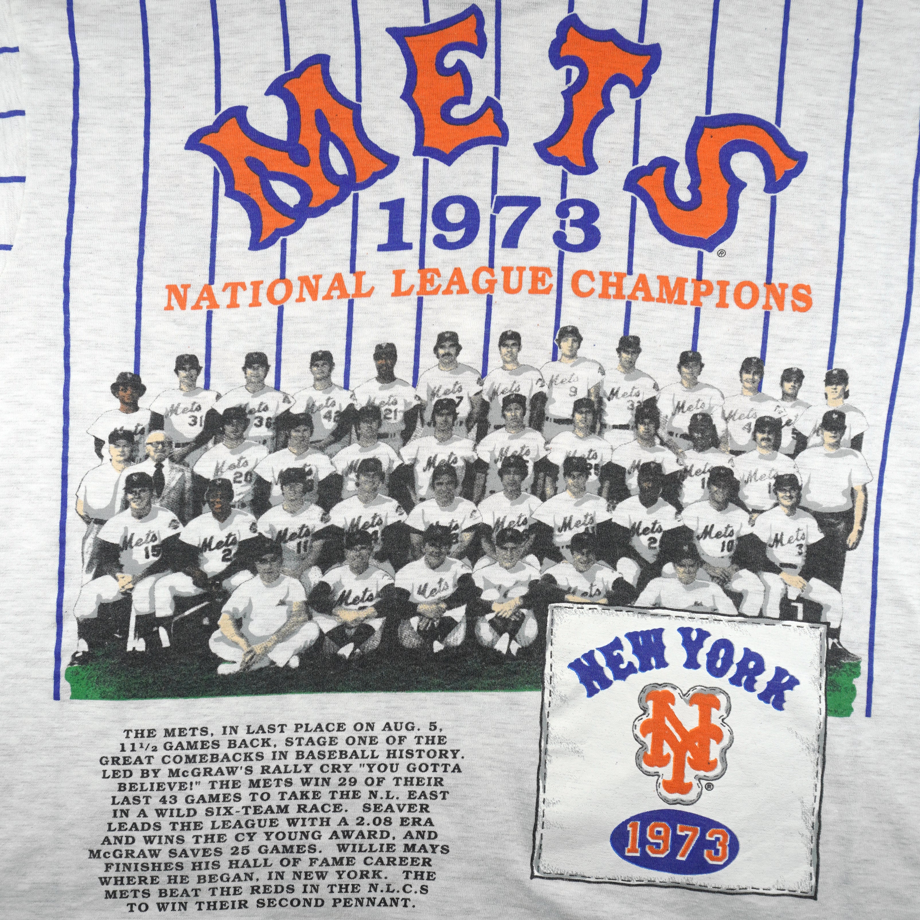 MLB (Long Gone) - New York Mets Baseball Jersey 1991 X-Large Vintage Retro Baseball