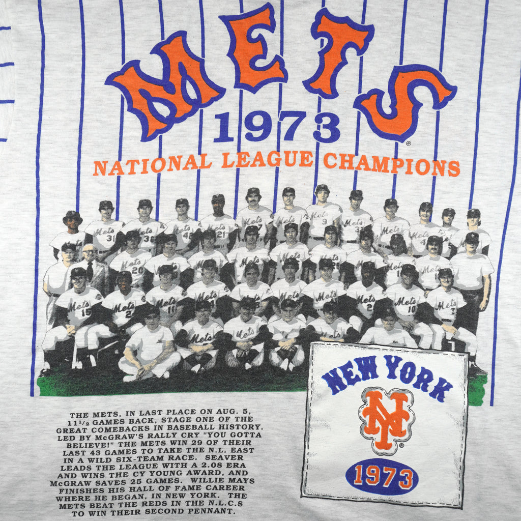 MLB (Long Gone) - New York Mets Baseball Jersey 1991 X-Large Vintage Retro Baseball