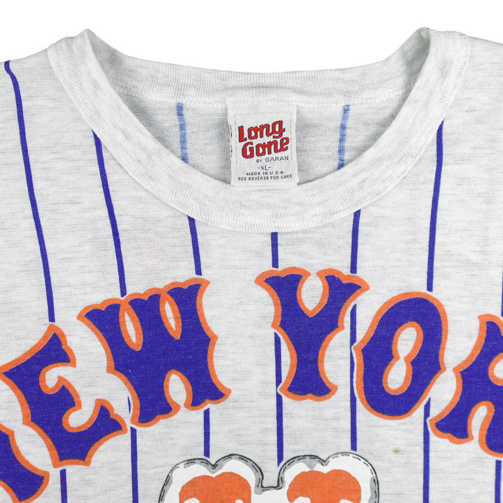 MLB (Long Gone) - New York Mets Baseball Jersey 1991 X-Large Vintage Retro Baseball