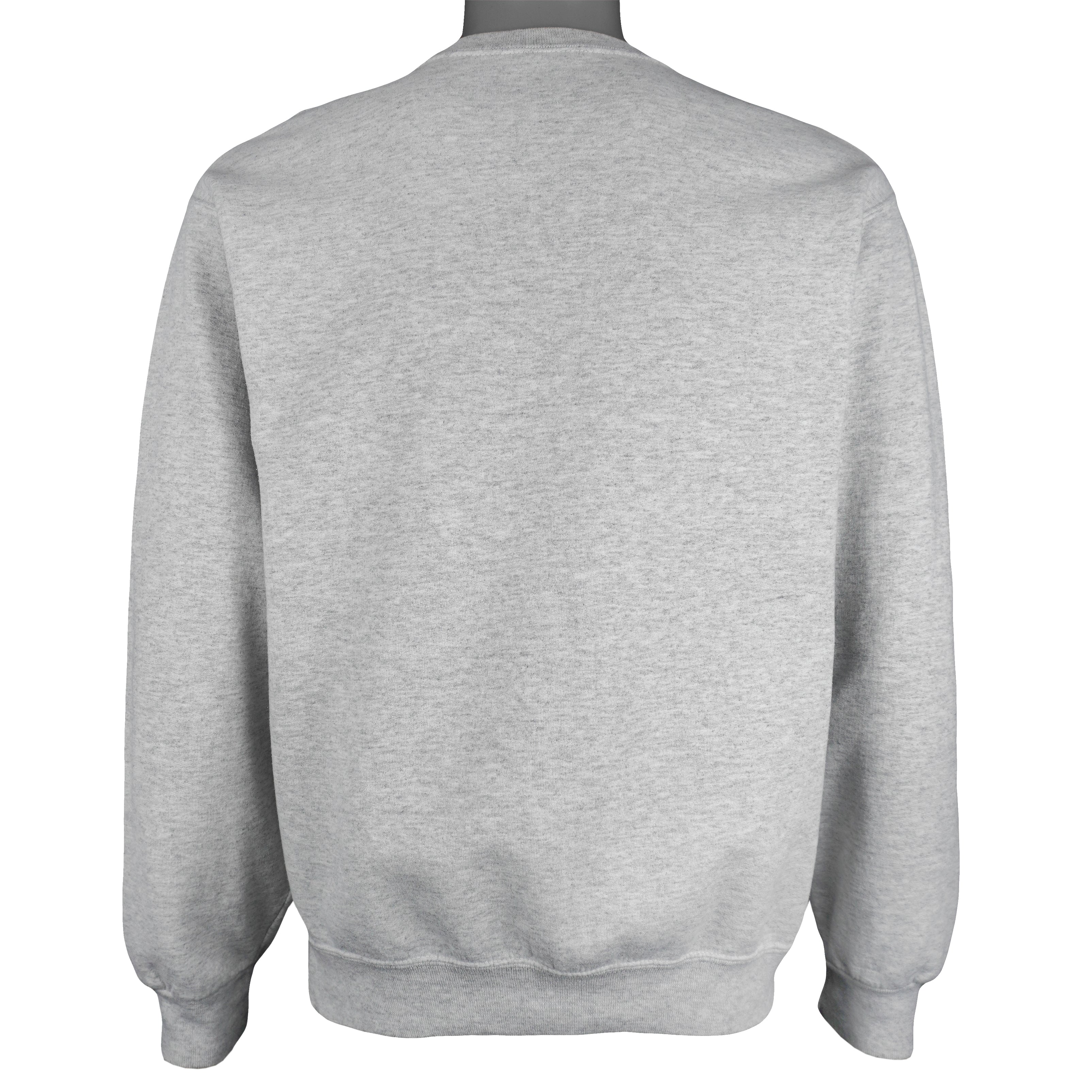 Vintage (Jerzees) - The Face Cat Crew Neck Sweatshirt 1990s Medium Vintage Retro