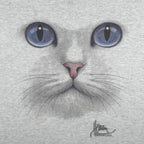Vintage (Jerzees) - The Face Cat Crew Neck Sweatshirt 1990s Medium Vintage Retro