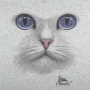 Vintage (Jerzees) - The Face Cat Crew Neck Sweatshirt 1990s Medium Vintage Retro
