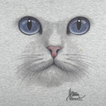 Vintage (Jerzees) - The Face Cat Crew Neck Sweatshirt 1990s Medium Vintage Retro