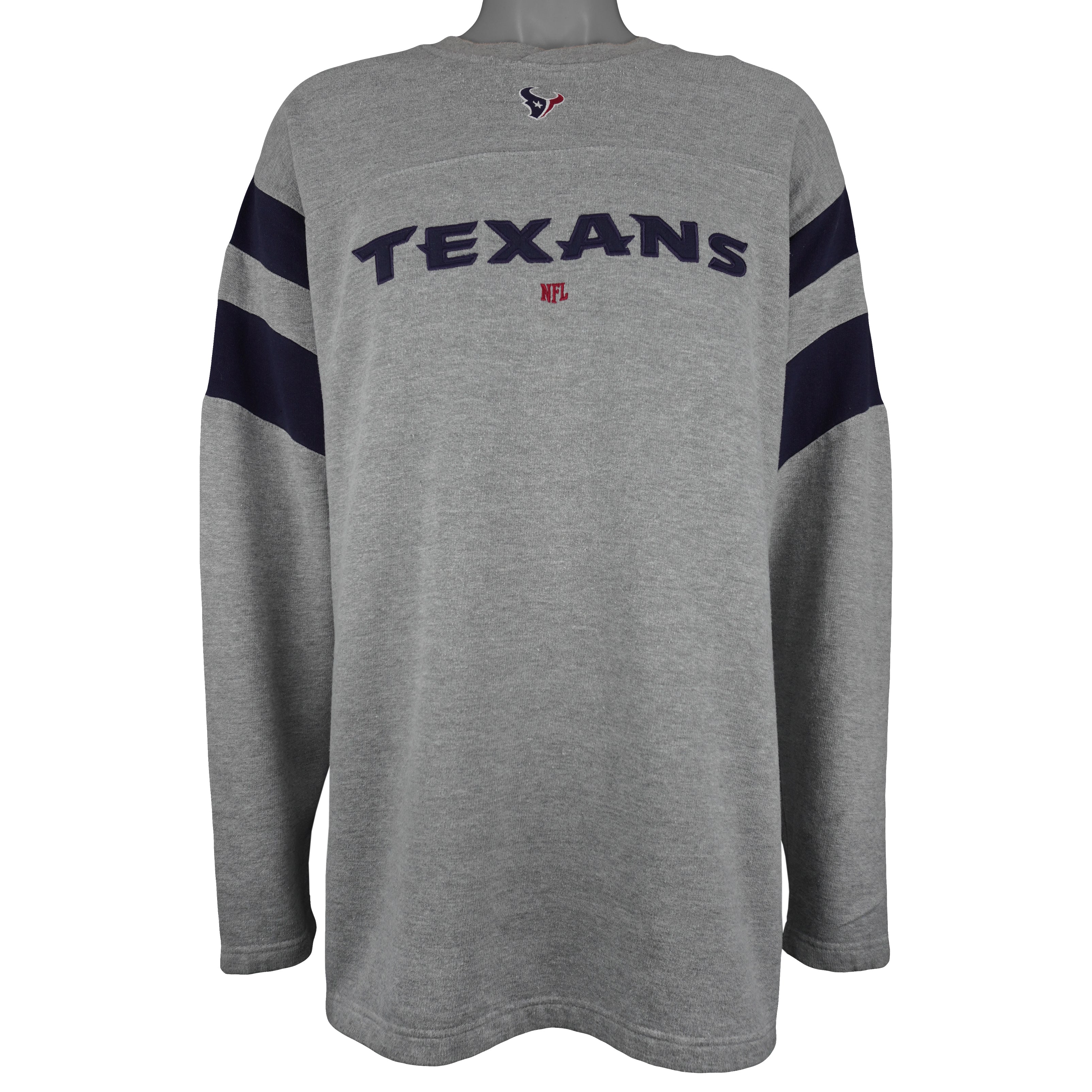 NFL - Houston Texans Long Sleeve Shirt 2000 X-Large Vintage Retro Football