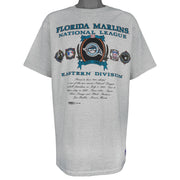 MLB (Nutmeg) - Florida Marlins National League Champions T-Shirt 1992 X-Large Vintage Retro Baseball