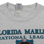 MLB (Nutmeg) - Florida Marlins National League Champions T-Shirt 1992 X-Large Vintage Retro Baseball