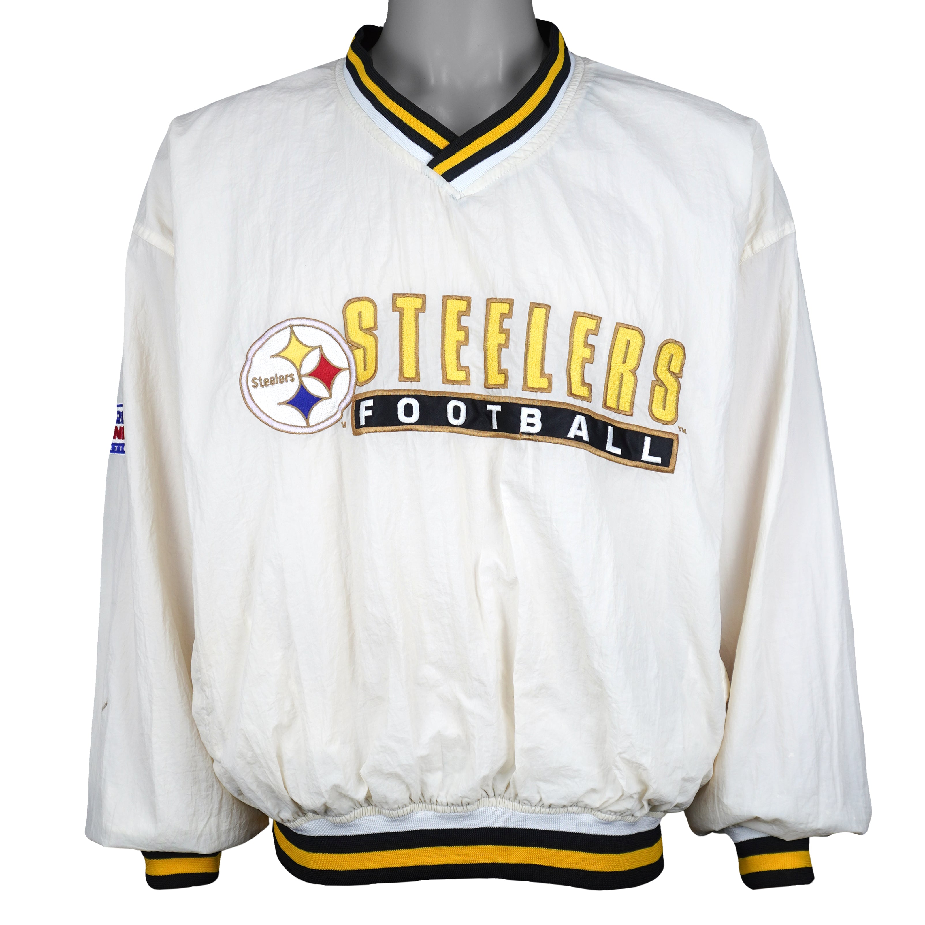 Starter - NFL Pittsburgh Steelers Pullover Windbreaker 1990s Large Vintage Retro Football