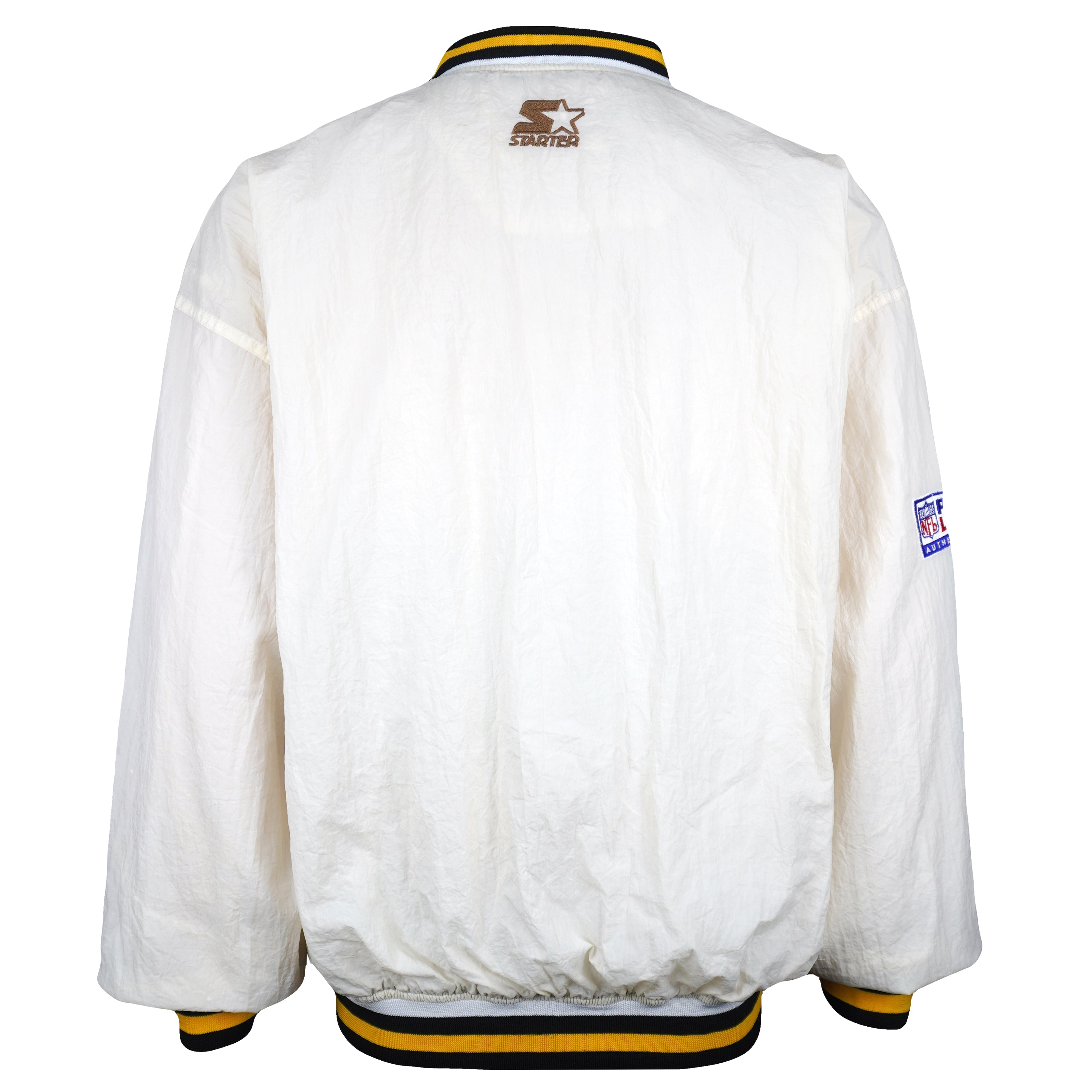 Starter - NFL Pittsburgh Steelers Pullover Windbreaker 1990s Large Vintage Retro Football