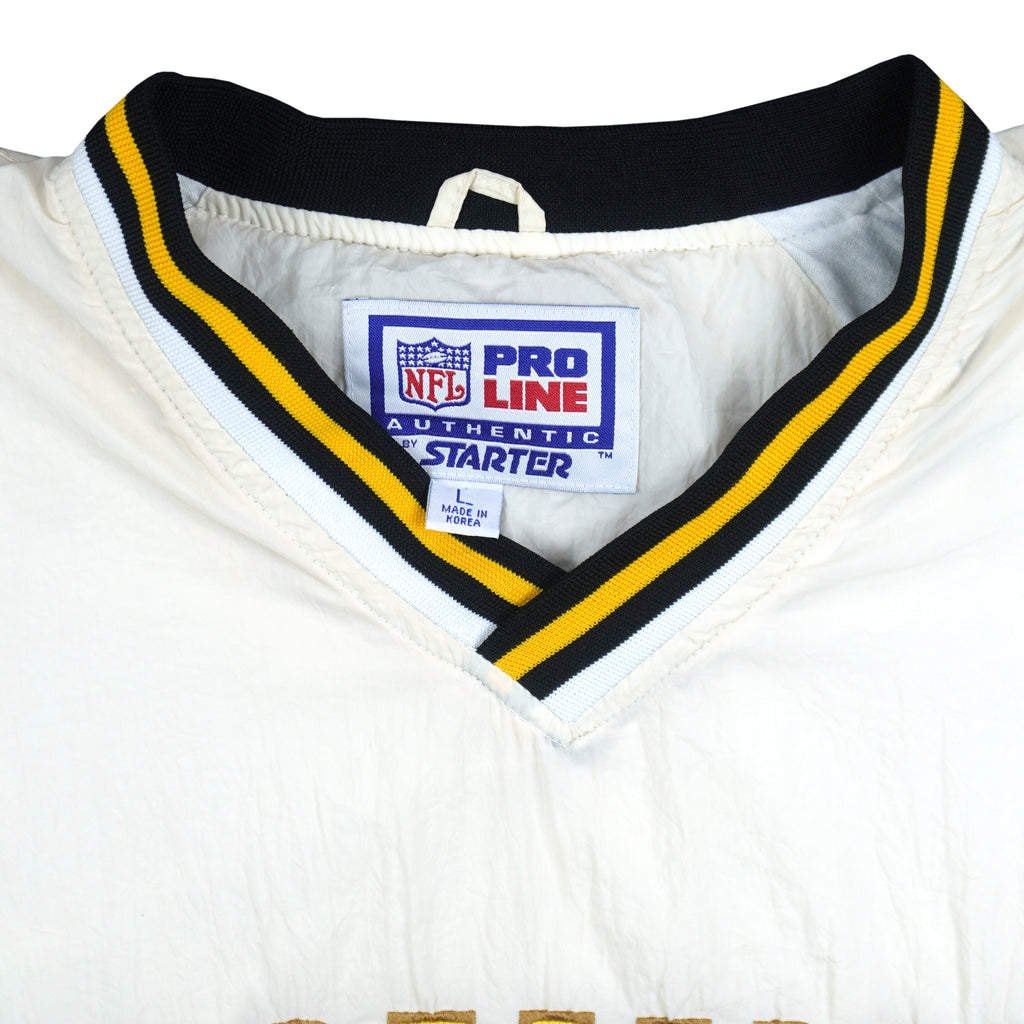 Starter - NFL Pittsburgh Steelers Pullover Windbreaker 1990s Large Vintage Retro Football