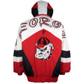 NCAA (Pro Player) - Georgia Bulldogs Hooded Puffer Jacket 1990s X-Large Vintage Retro