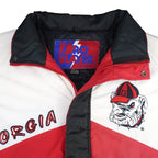 NCAA (Pro Player) - Georgia Bulldogs Hooded Puffer Jacket 1990s X-Large Vintage Retro