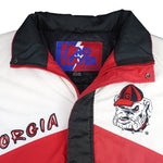 NCAA (Pro Player) - Georgia Bulldogs Hooded Puffer Jacket 1990s X-Large Vintage Retro