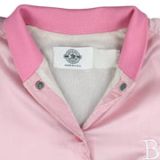 Budweiser - Pink Bud Light Bomber Satin Jacket 1990s Medium Vintage Retro