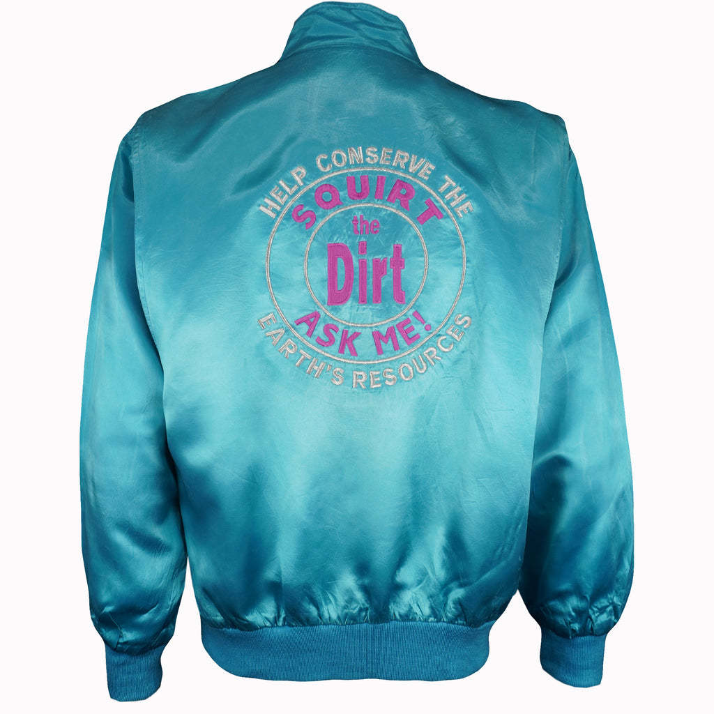 Vintage (CG Apparel) - Enviro-Tech International Satin Jacket 1980s Medium Vintage Retro
