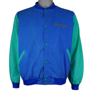 Vintage (Wajctex) - Blue & Green New York BGE 88 Denim Jacket 1990s Large Vintage Retro