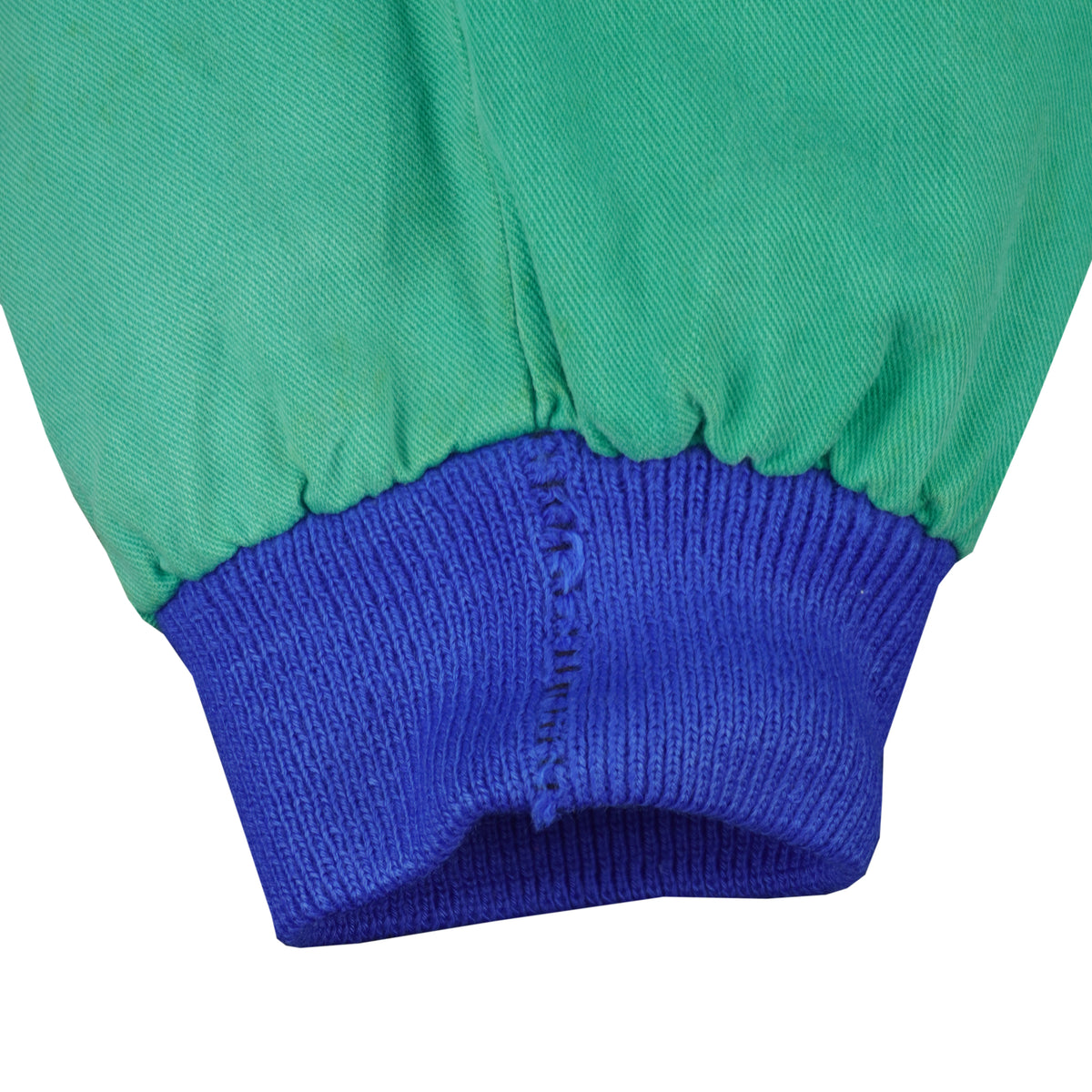 Vintage (Wajctex) - Blue & Green New York BGE 88 Denim Jacket 1990s Large Vintage Retro