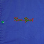 Vintage (Wajctex) - Blue & Green New York BGE 88 Denim Jacket 1990s Large Vintage Retro