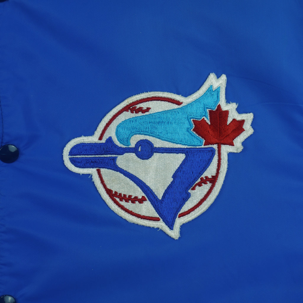 MLB - Toronto Blue Jays Satin Jacket 1990s Medium Vintage Retro Baseball