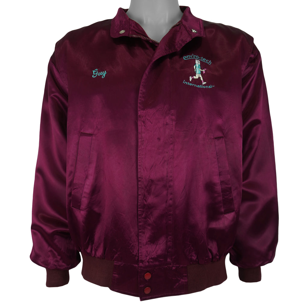 Vintage (CG Apparel) - Enviro-Tech International Guy Satin Jacket 1980s Large Vintage Retro