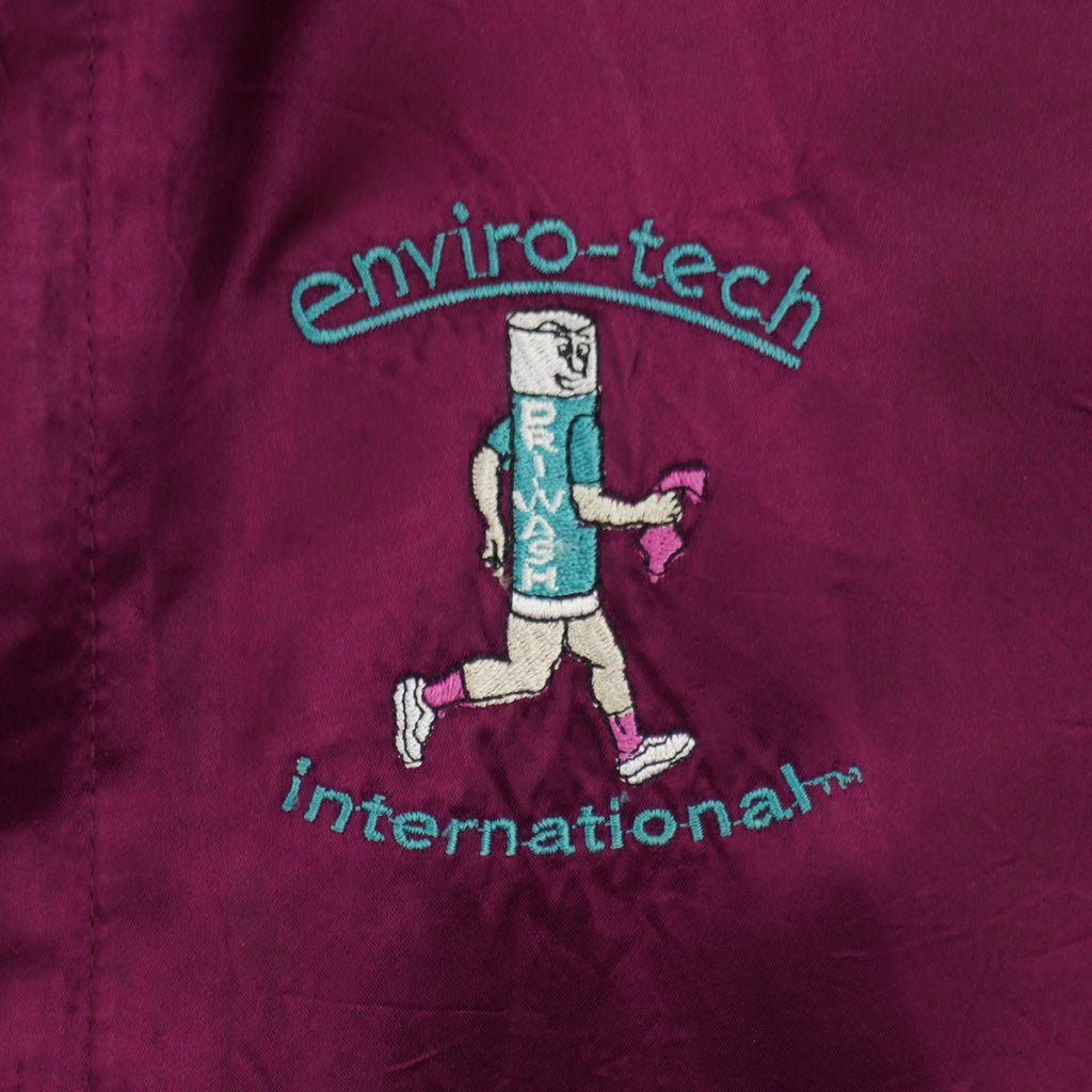 Vintage (CG Apparel) - Enviro-Tech International Guy Satin Jacket 1980s Large Vintage Retro