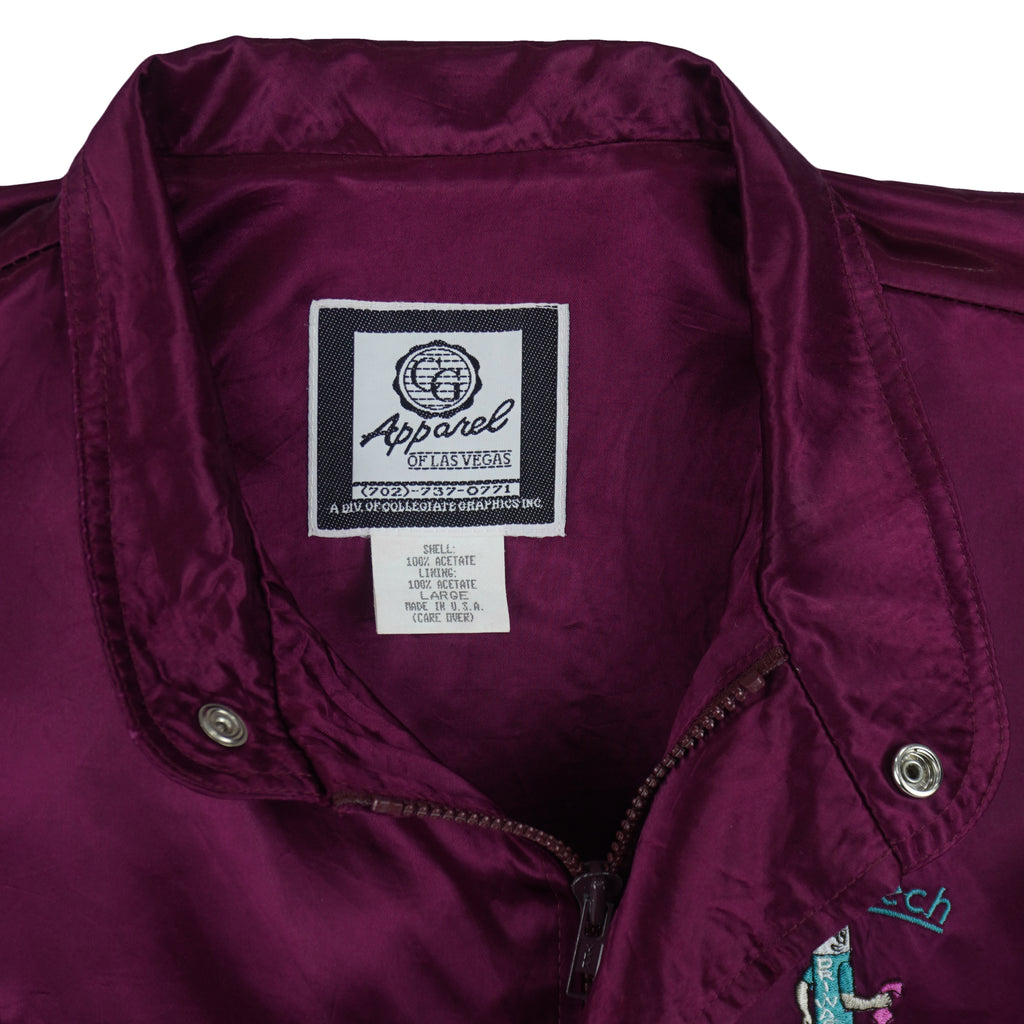 Vintage (CG Apparel) - Enviro-Tech International Satin Jacket 1980s Large Vintage Retro