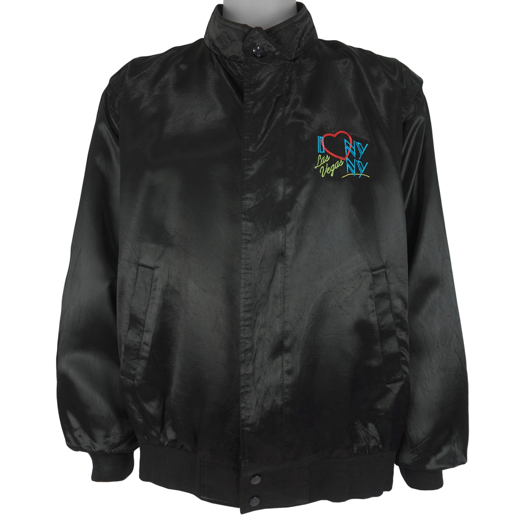 Vintage - I Love NY Las Vegas Satin Jacket 1990s XX-Large Vintage Retro