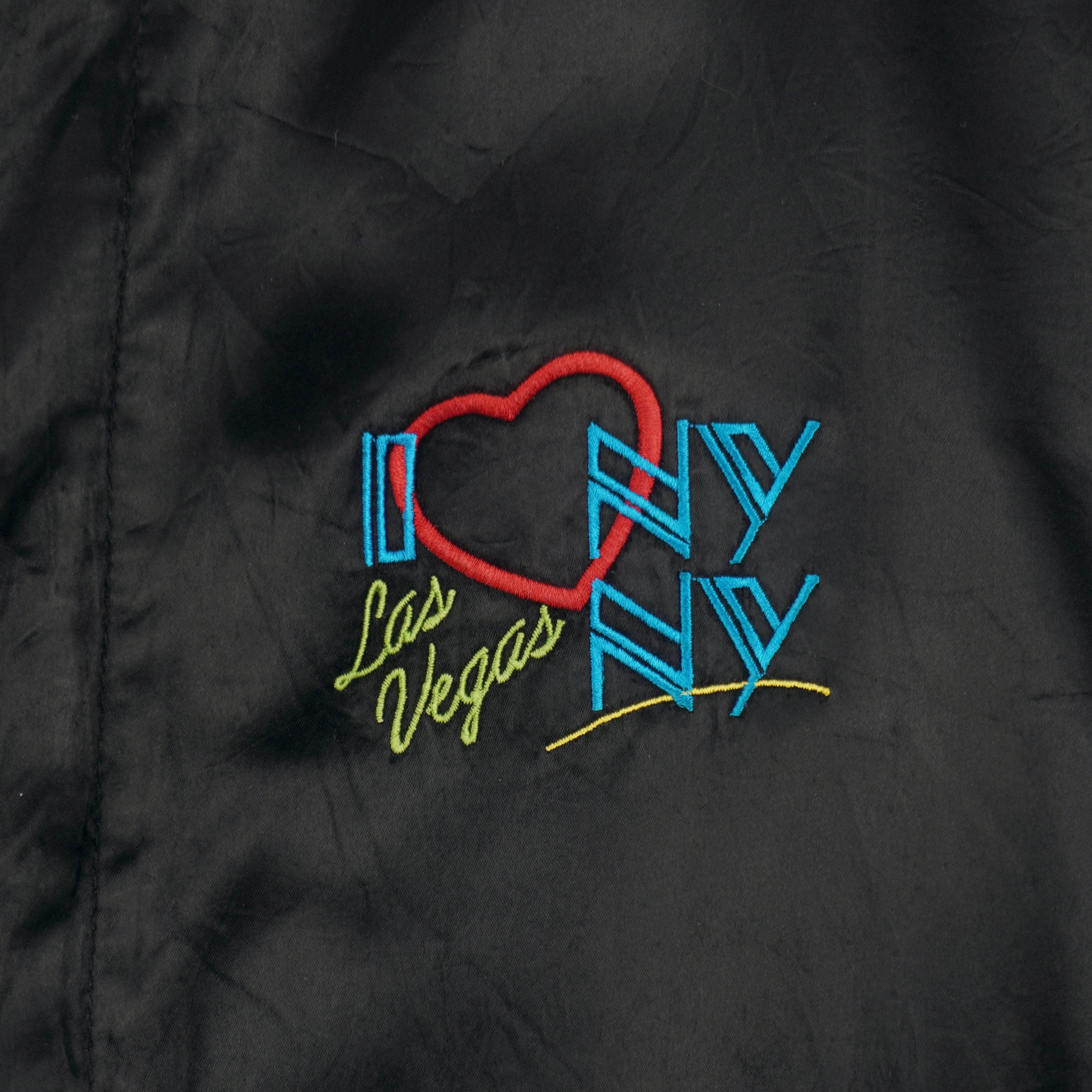 Vintage - I Love NY Las Vegas Satin Jacket 1990s XX-Large Vintage Retro