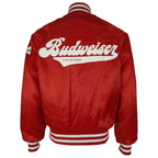 Budweiser - Bud King Of Beers Button-Up Satin Jacket 1990s Small Vintage Retro