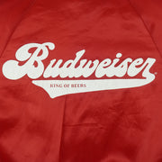 Budweiser - Bud King Of Beers Button-Up Satin Jacket 1990s Small Vintage Retro