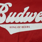 Budweiser - Bud King Of Beers Button-Up Satin Jacket 1990s Small Vintage Retro