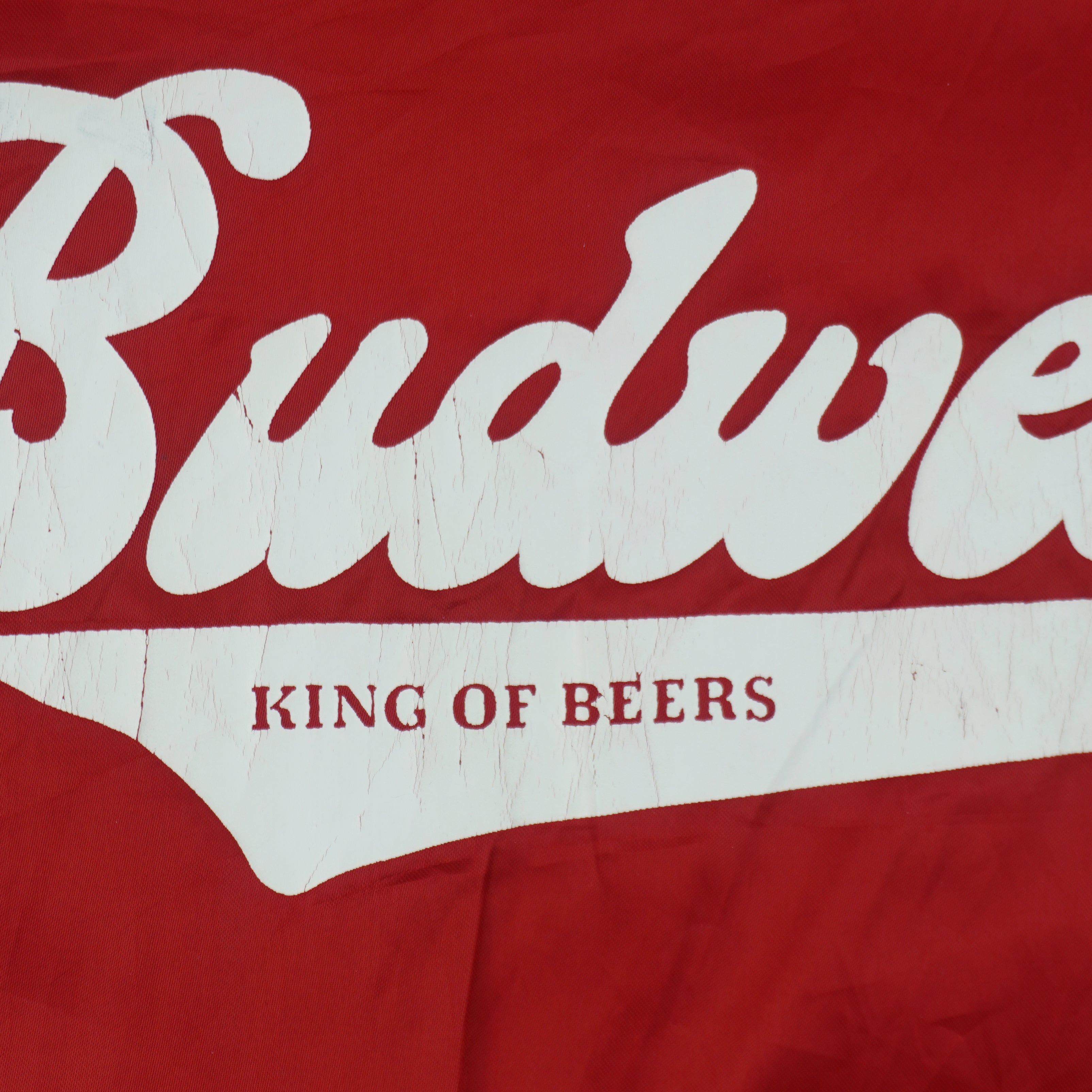 Budweiser - Bud King Of Beers Button-Up Satin Jacket 1990s Small Vintage Retro