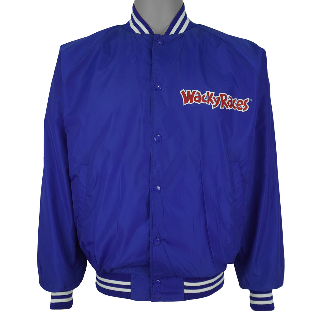 NASCAR (Mobil) - Wacky Races Satin Jacket 1996 Medium Vintage Retro