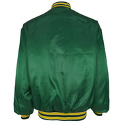 MLB (Swingster) - Oakland Athletics Bomber Satin Jacket 1990s X-Large Vintage Retro Baseball