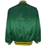 MLB (Swingster) - Oakland Athletics Bomber Satin Jacket 1990s X-Large Vintage Retro Baseball