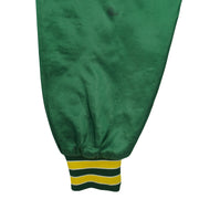 MLB (Swingster) - Oakland Athletics Bomber Satin Jacket 1990s X-Large Vintage Retro Baseball