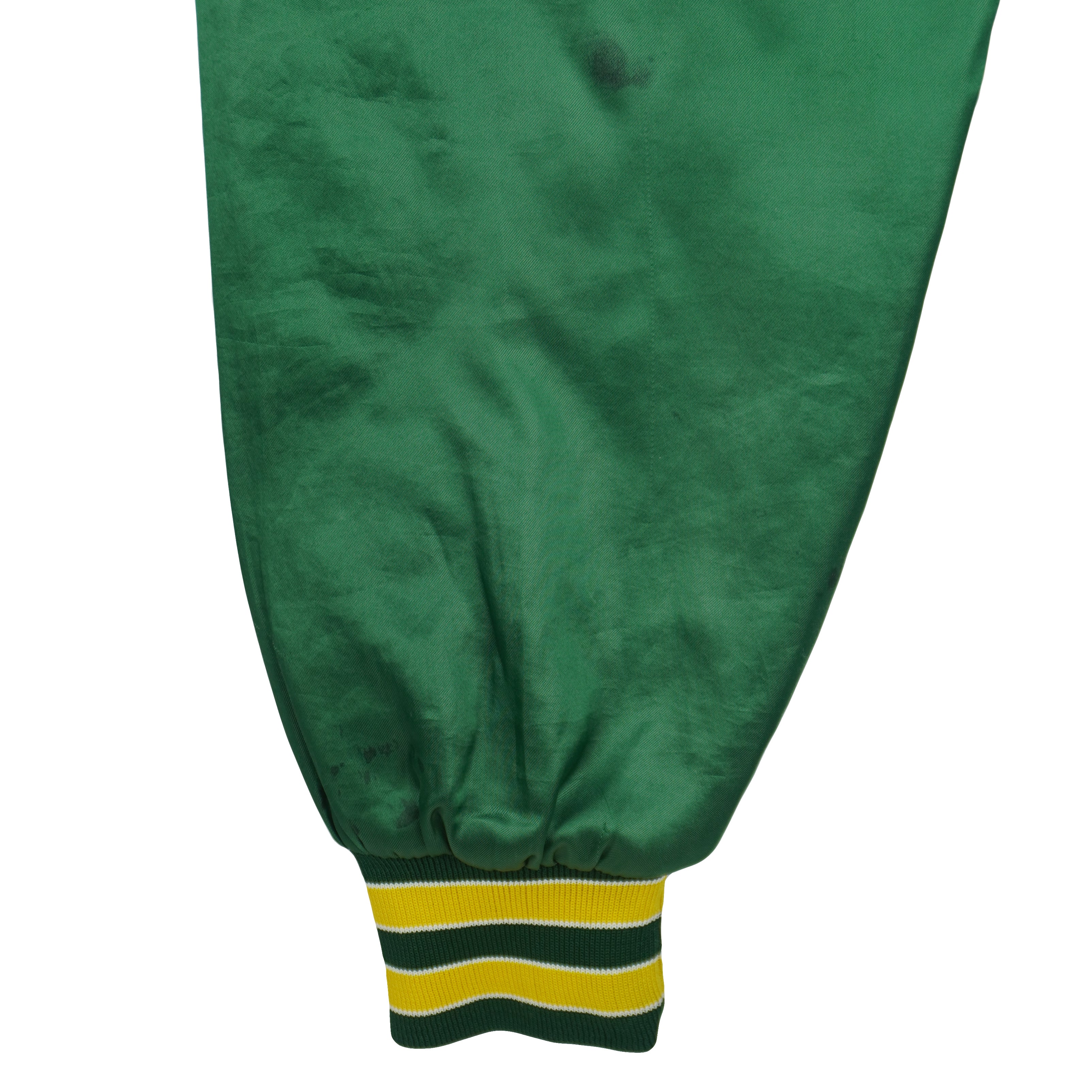 MLB (Swingster) - Oakland Athletics Bomber Satin Jacket 1990s X-Large Vintage Retro Baseball