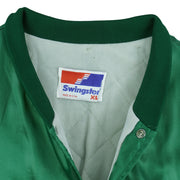 MLB (Swingster) - Oakland Athletics Bomber Satin Jacket 1990s X-Large Vintage Retro Baseball