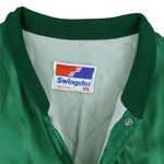 MLB (Swingster) - Oakland Athletics Bomber Satin Jacket 1990s X-Large Vintage Retro Baseball