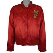 FUBU - Varsity 05 Sport Spell-Out Satin Jacket 1990s 3X-Large Vintage Retro